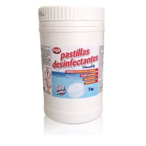 Lejía en pastillas. Bote 1kg: 30 pastillas