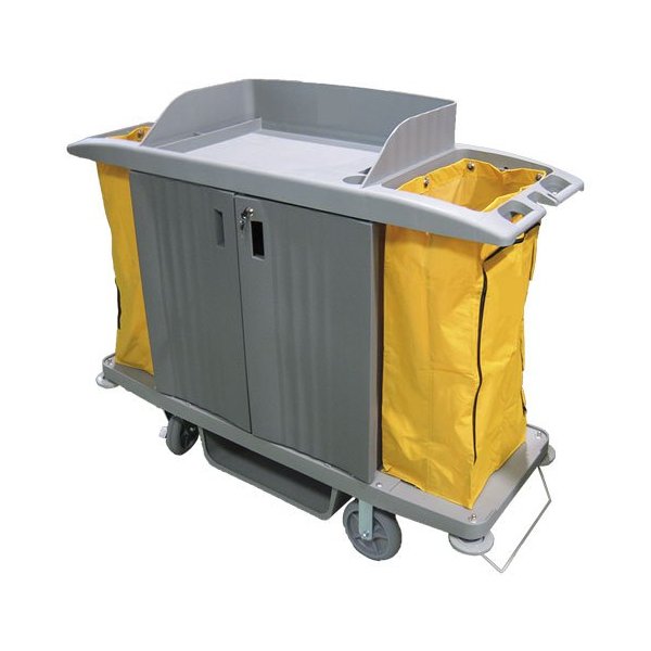 Carro de servicio Exclusive con puertas y dos bolsas para hoteles Carro de servicio Exclusive con puertas y dos bolsas para hoteles