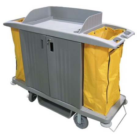 Carro de servicio Exclusive con puertas y dos bolsas para hoteles