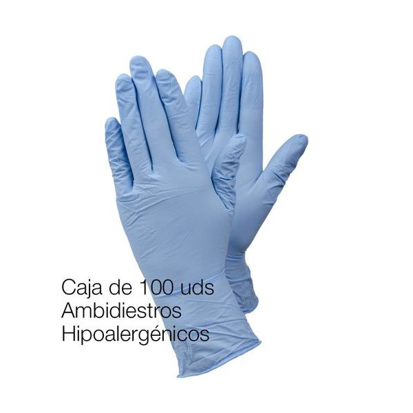 Guantes de Nitrilo Sin Polvo SoftSkin 100 U