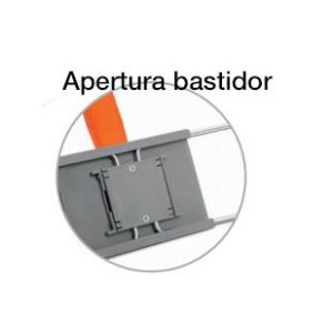 Mopa acrílica azul 15x80 cms con bastidor y mango extensible 150 cm