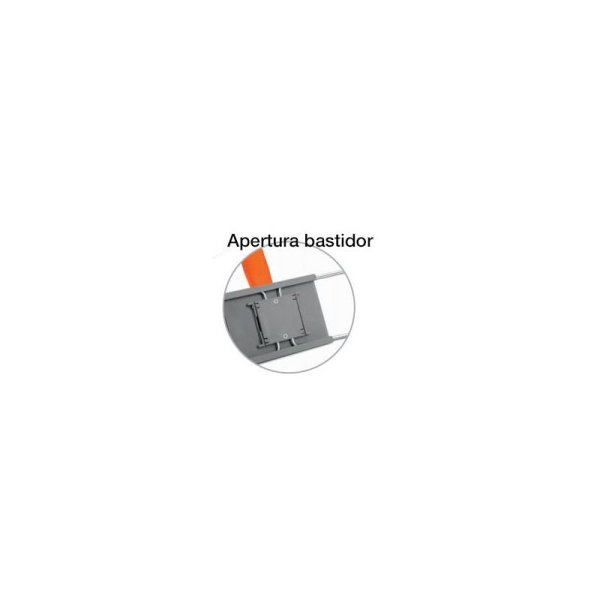 Mopa plana algodón 60 cms con bastidor abatible