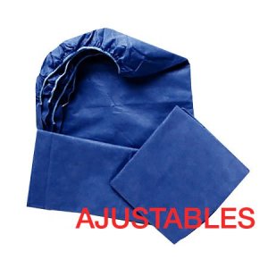 Fundas desechables ajustables camilla TST. Azul oscuro 95x220cm Caja 100uds