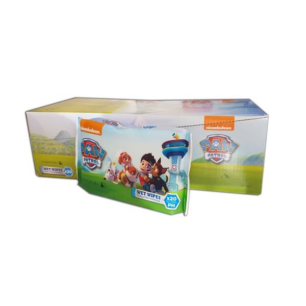 Toallitas húmedas infantiles Patrulla Canina. Caja 10 pack de 20 uds Toallitas húmedas infantiles Patrulla Canina. Caja 10 pack de 20 uds