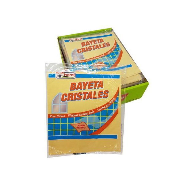 Bayeta piel limpiacristales. 35x40 cm. Pack 3 uds