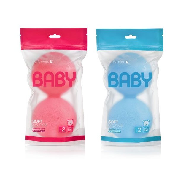 Esponja Soft especial para bebés. Caja con 10 packs de 2 esponjas