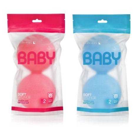 Esponja Soft especial para bebés. Caja con 10 packs de 2 esponjas