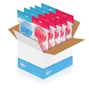 Esponja Soft especial para bebés. Caja con 10 packs de 2 esponjas