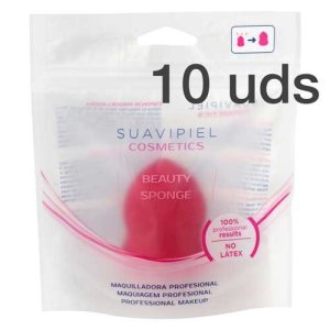 Esponja maquilladora facial. Caja 10 uds