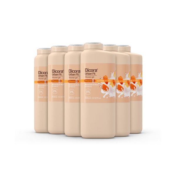 Gel de Baño Vitamina B almendras y nueces 400 ml. Pack 6 Gel de Baño Vitamina B almendras y nueces 400 ml. Pack 6