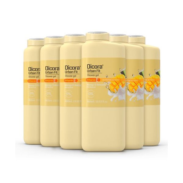 Gel de Baño Vitamina E mango y aguacate 400 ml. Pack 6 Gel de Baño Vitamina E mango y aguacate 400 ml. Pack 6