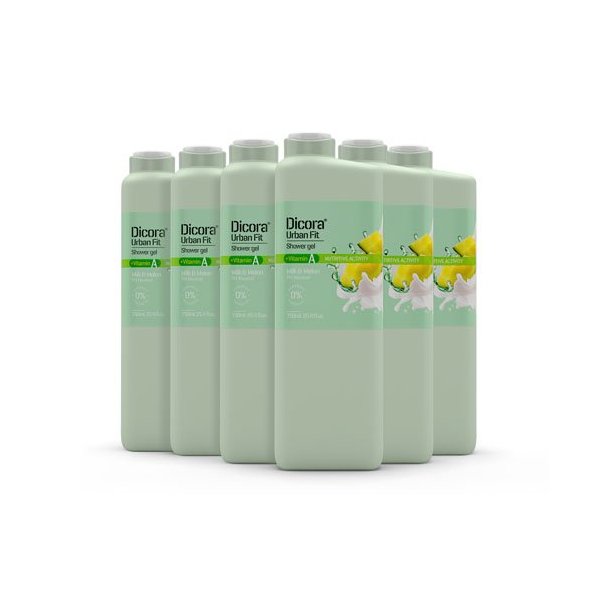 Gel de Baño Vitamina A leche y melón 750 ml. Pack 6 uds Gel de Baño Vitamina A leche y melón 750 ml. Pack 6 uds