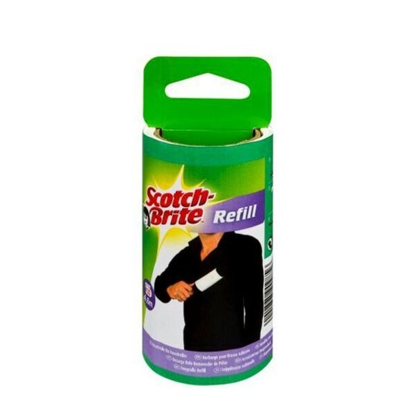 Recambio para rodillo quitapelusas multiusos Scotch-Brite™, 30 hojas Recambio para rodillo quitapelusas multiusos Scotch-Brite™, 30 hojas
