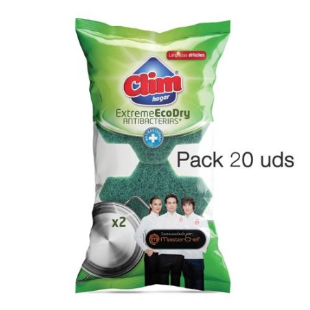 Clim Hogar Masterchef. Esponja con Efecto Espuma con Fibra Extreme  20 uds