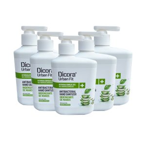 Gel limpiador de manos hidroalcohólico con aloe vera Dicora 500 ml. Caja 12 uds