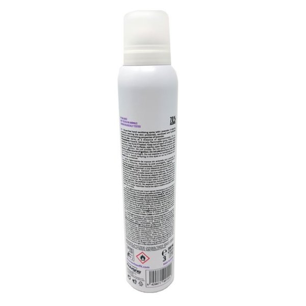 Spray higienizante de manos con 70% alcohol. Lavanda. Caja 12x200ml