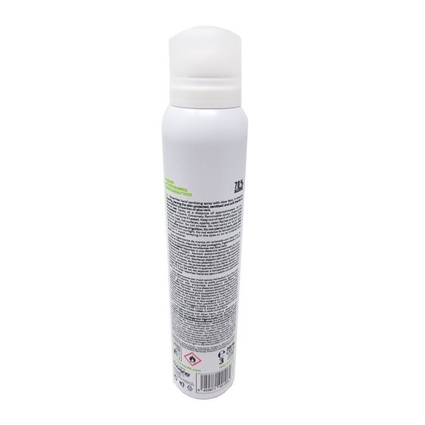 Spray desinfetante para as mãos com álcool 70%. Babosa. Caixa 12x200ml
