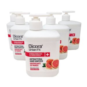 Dicora Peach and Citrus Gel Higienizador de Mãos Hidroalcoólico 500 ml. Caixa 5 unidades