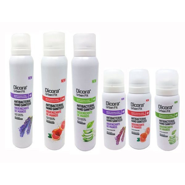 Pack surtido Sprays hidroalcohólico. Aloe Vera, Melocotón y Lavanda. Caja 6 uds