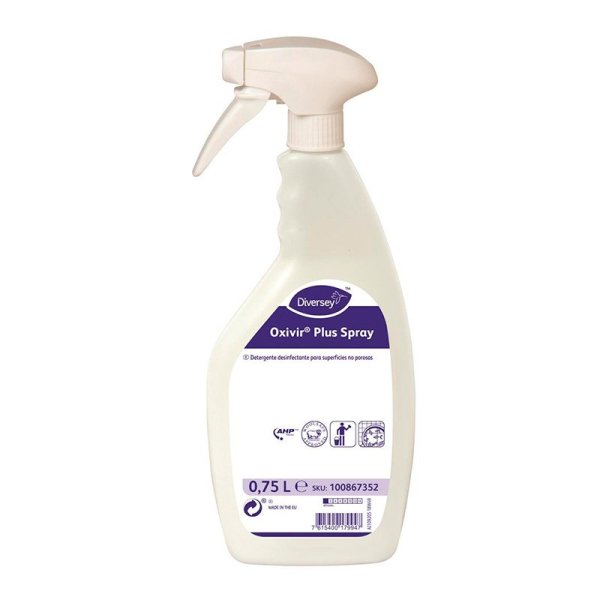 Diversey DI OXIVIR PLUS SPRAY desinfectante de superficies 750 ml. Caja 6 uds