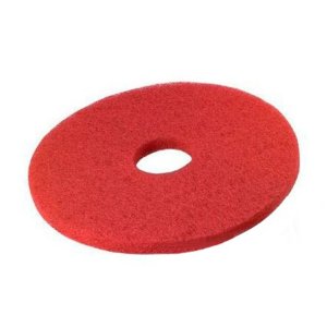 Disco rojo de limpieza para mantenimiento. Caja 5 uds