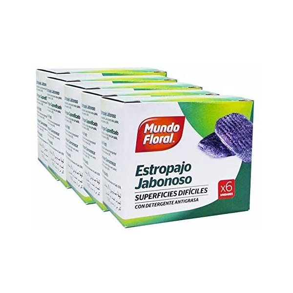 Estropajo jabonoso con detergente antigrasa