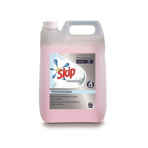 Skip Detergente profissional especial para toalhas de mesa 67 lavagens 5L