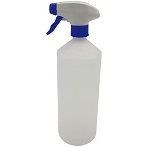 Botella vacía con pulverizador transparente 1 litro con atomizador industrial