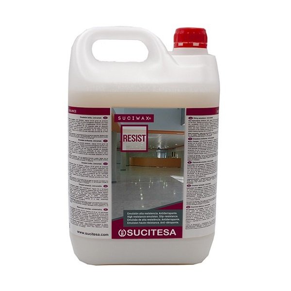 Emulsión brillo antideslizante 5 lts SUCIWAX RESIST.