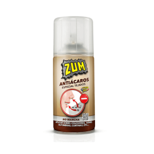 ZUM Spray antiácaros 300 ml especial tejidos. No mancha