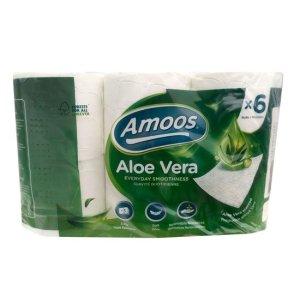 Papel higiénico extra suave XL ecoDecor Amoos Aloe Vera. Pack 42 rollos