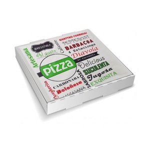 Caja de pizza Kraft 30x30x4 cm. Pack 100 uds