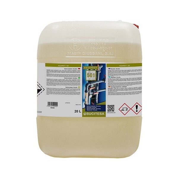 AQUAPROT 501. Desincrustante para circuitos e tubos 20L