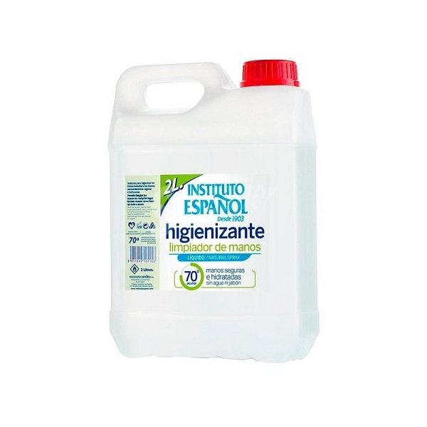 Líquido sanitizante hidroalcoólico Bacterolina. 2 litros