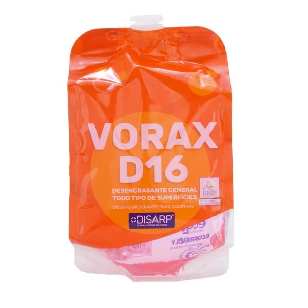 Desengrasante ecológico general VORAX D16. Recambio DISARP 500 ml