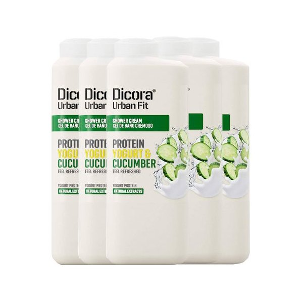 Gel de baño cremoso yogurt y pepino 400 ml. Caja 6 uds