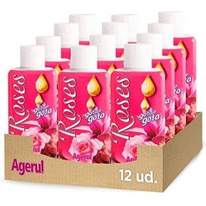 Aroma super concentrado de rosas gota a gota Agerul 125 ml. Caixa 12 unidades