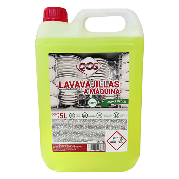 Lavavajillas para máquina. Aguas medias