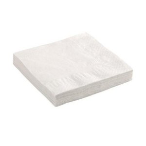 Servilletas doble capa blanco 33x33 cm. Caja 2700 uds