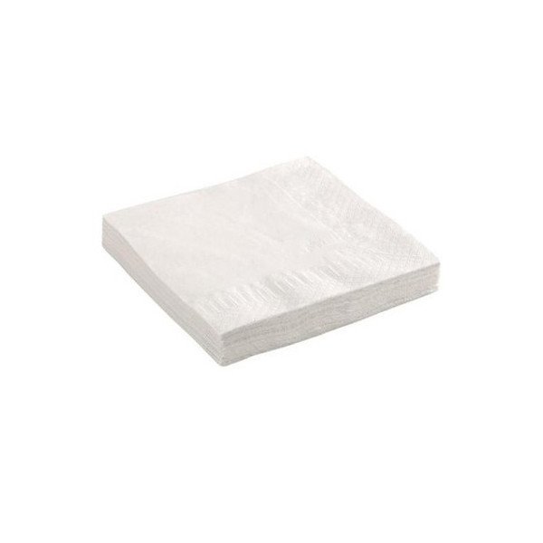 Servilletas doble capa blanco 33x33 cm. Caja 2700 uds