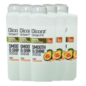 Dicora Urban Fit Champú Smooth&Shine aguacate y moringa 400 ml. Caja 6 uds