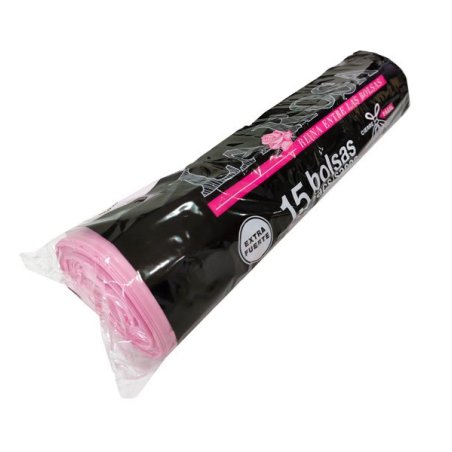 Bolsas basura 30L rosa...