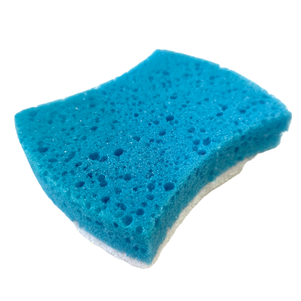clim estropajo con esponja antibacterias especial baño duplo 2x1 - delaUz