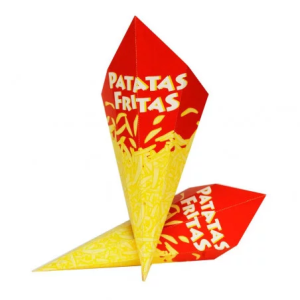 Envases para patatas fritas. Pack 100 uds