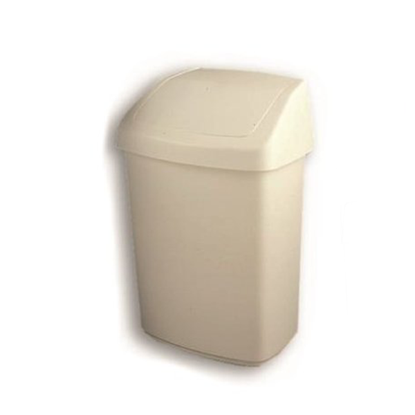 Papelera Blanca de Tapa Basculante de 50L