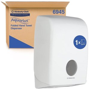 Dispensador de toalha de papel para secador de mãos dobrado Aquarius Kleenex