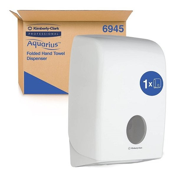 Dispensador de toalha de papel para secador de mãos dobrado Aquarius Kleenex