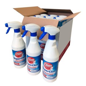 SuperClim limpiador multiusos larga duración 750 ml con pulverizador. Caja 12 uds