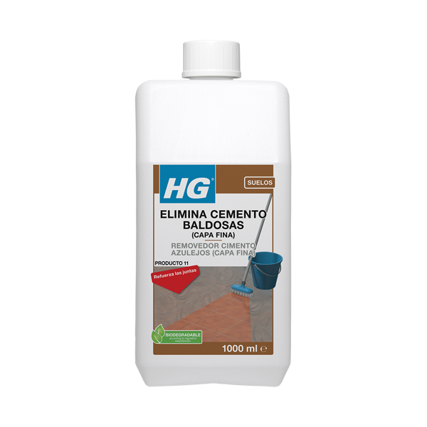 Limpiador elimina cemento (capa gruesa) baldosas y azulejos HG 1L