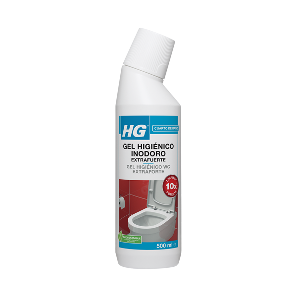 Gel limpiador de inodoro extrafuerte de HG botella 500 ml